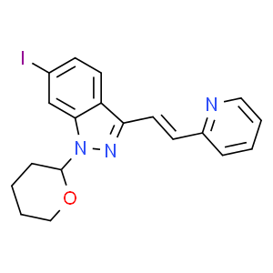 (E)-6-碘-3-[2-(吡啶-2-基)乙烯基]-1-(四氫-2H-吡喃-2-基)-1H-吲唑